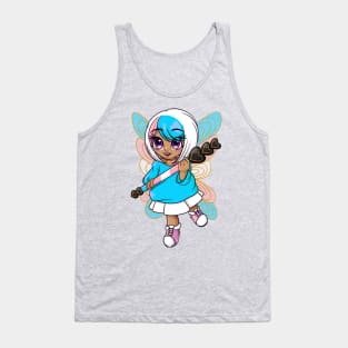 Pink and Blue Fairy Tank Top
